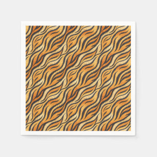 Bold Tiger Stripe Pattern – Exotic Animal Print Napkins