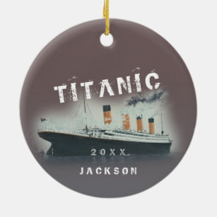 Bold Titanic Ceramic Ornament