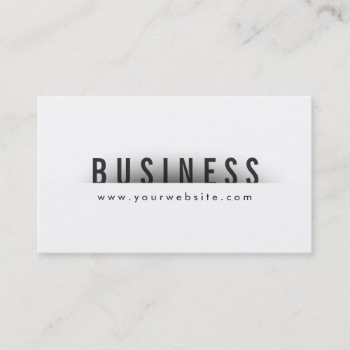 Bold Title Minimalism Optician Business Card