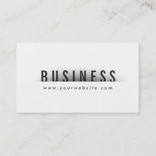 Bold Title Minimalism Podiatrist Business Card