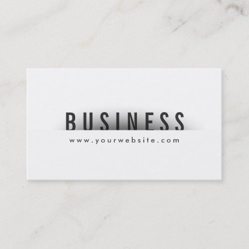 Bold Title Minimalism Podiatrist Business Card