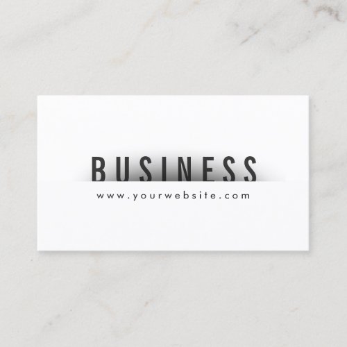 Bold Title Minimalism Web Design Business Card