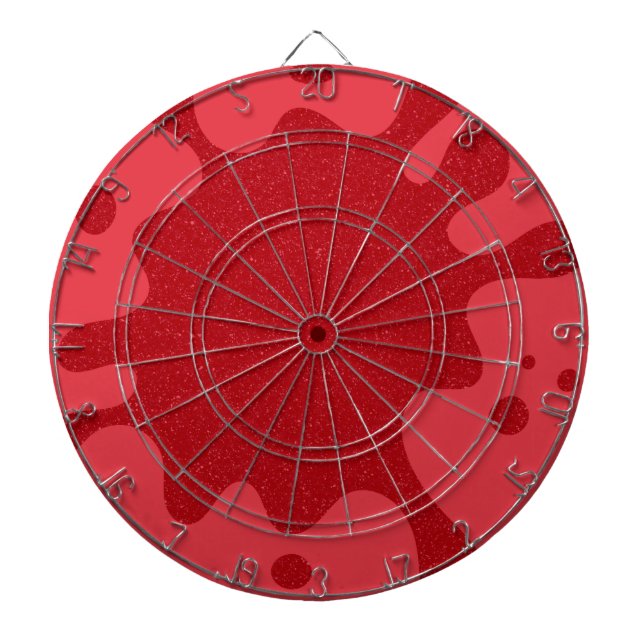 Bold Tomato Red Splash Dartboard – Customizable (Front)
