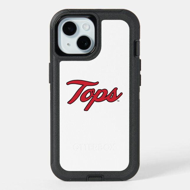 Bold Tops Script Logo iPhone 15 Case (Back)