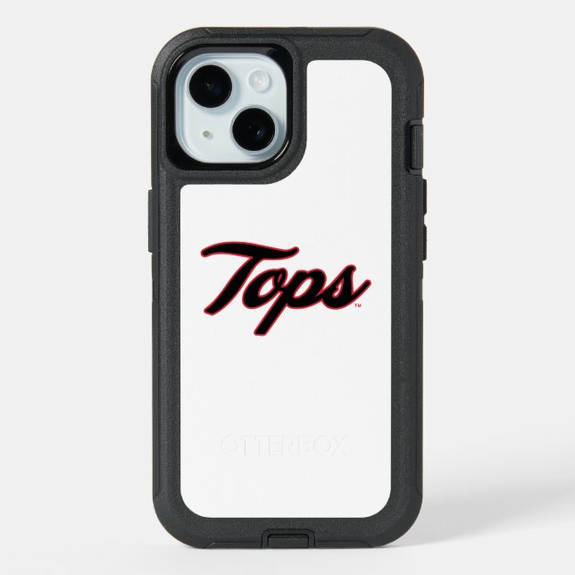 Bold Tops Script Logo iPhone 15 Case (Back)