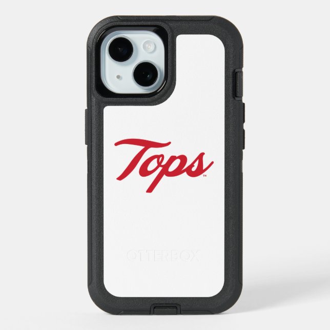 Bold Tops Script Logo iPhone 15 Case (Back)
