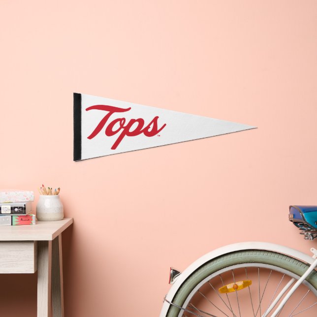 Bold Tops Script Logo Pennant Flag (Front)