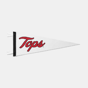 Bold Tops Script Logo Pennant Flag