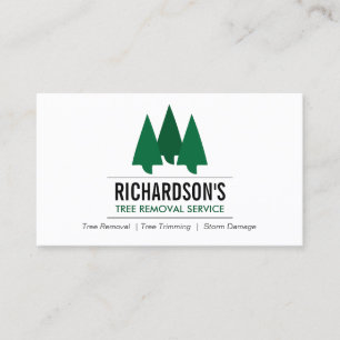 Bold Tree Service Logo Business Card