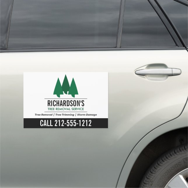 Bold Tree Service Logo Car Magnet (In Situ)