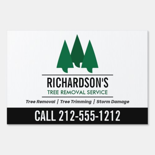 Bold Tree Service Logo Sign