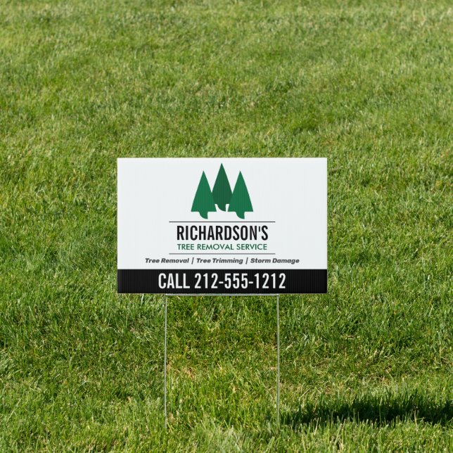 Bold Tree Service Logo Sign (Insitu)