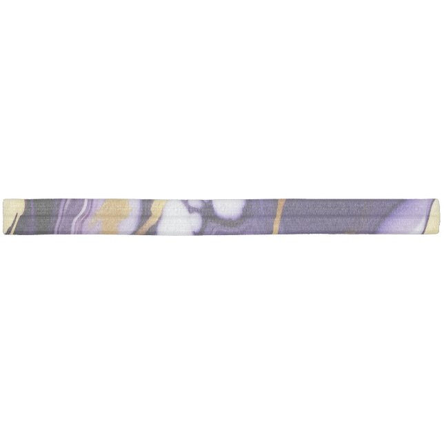 Bold Trendy purple yellow Gold faux marble Elastic Hair Tie (Unwrapped)