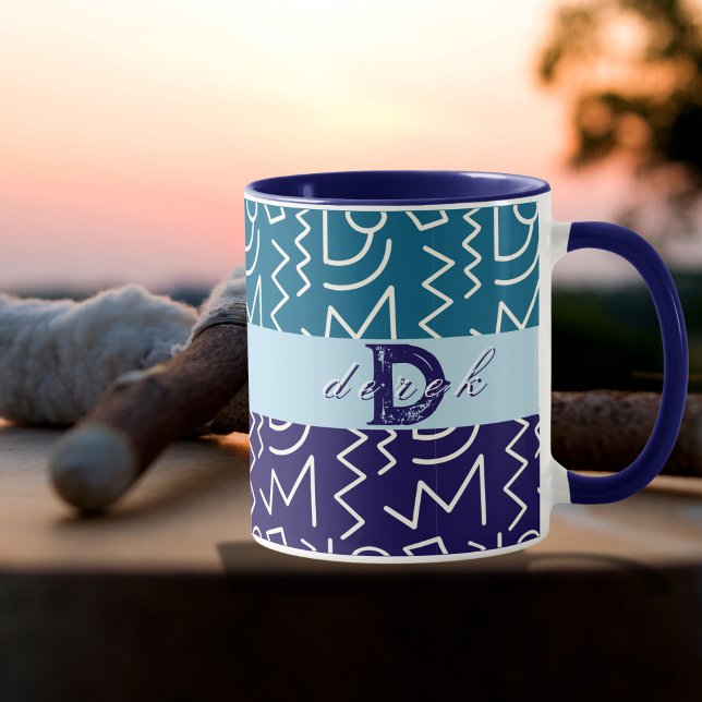 Bold Tribal Ethnic Print Personalized Mug (Creator Uploaded)