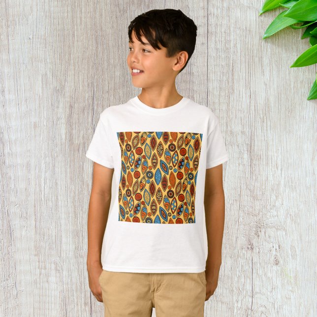 Bold Tribal Leaf Pattern Boho Abstract T-Shirt (Creator Uploaded)