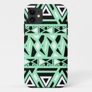 Bold Tribal Mint iPhone 11 Case