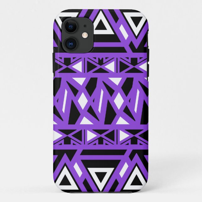 Bold Tribal Purple Case-Mate iPhone Case (Back)