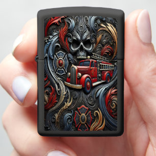 Bold Tribute to Firefighters' Spirit Zippo Lighter