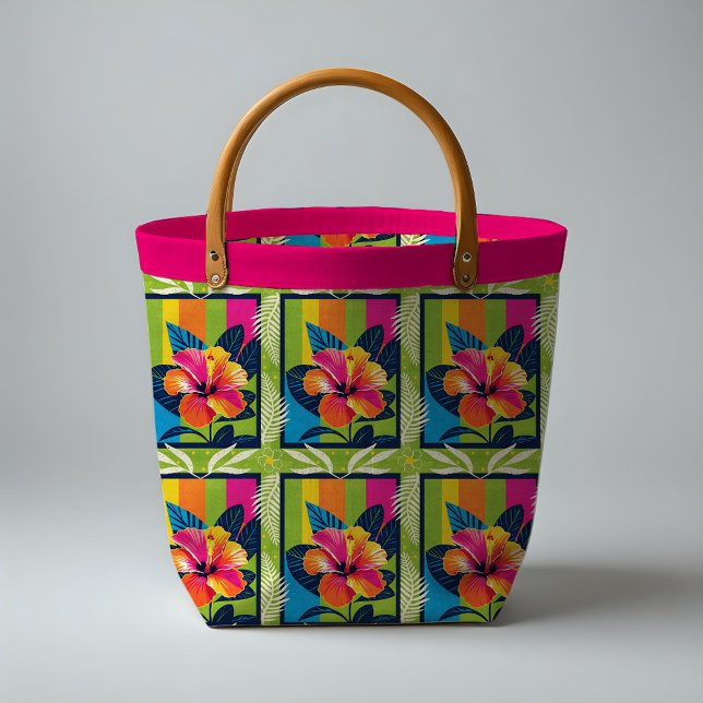 Bold tropical hibiscus bloom fabric (Creator Uploaded)
