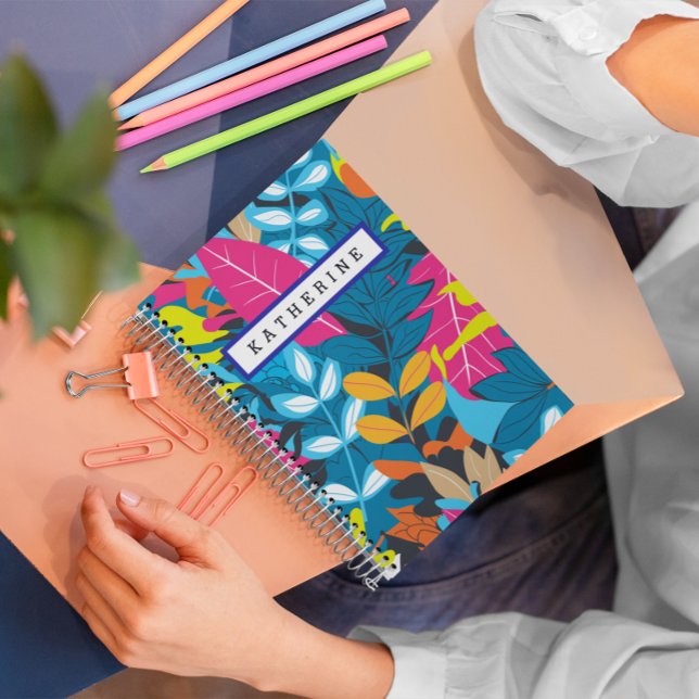 Bold Tropical Leaf Pattern for Creative Minds Notebook (Creator Uploaded)