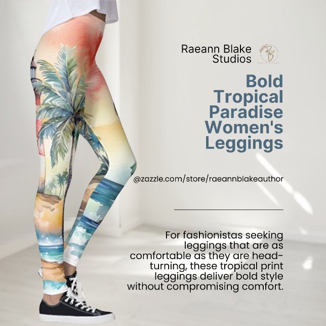 Bold Tropical Paradise Women's Leggings (Creator Uploaded)