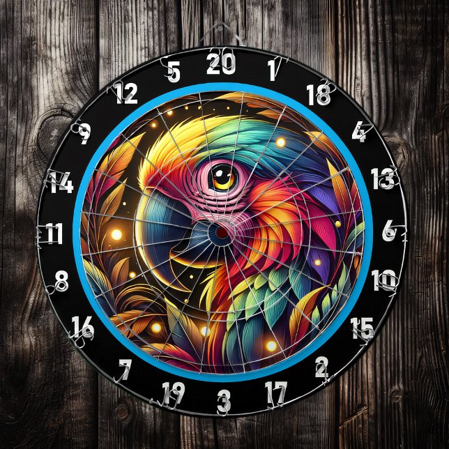 Bold Tropical Parrot Dartboard Adventure (Creator Uploaded)