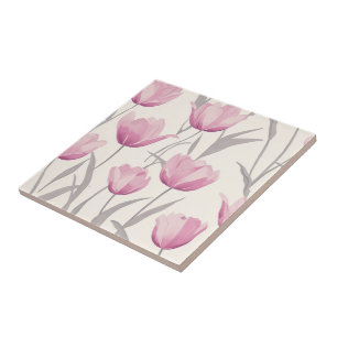 Bold Tulip Ceramic Tiles  For Home Flooring