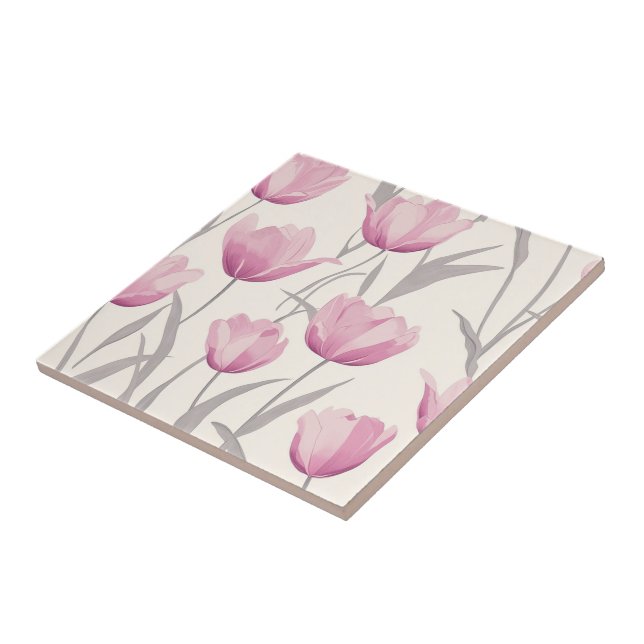 Bold Tulip Ceramic Tiles  For Home Flooring (Side)