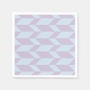 Bold Two Tone Arrow Chevron Stripe Powder Pastel Napkins