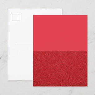 Bold Two-Tone Red Invitation Postcard – Customize