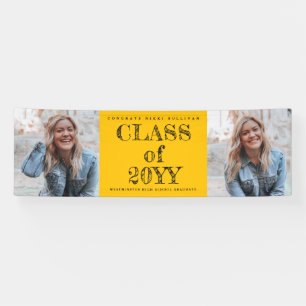 Bold Type 2 Photo Graduation Banner