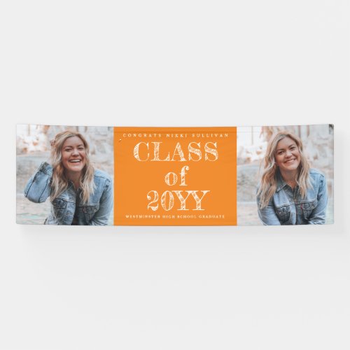 Bold Type 2 Photo Graduation Banner