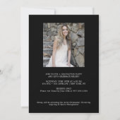 Bold Type Graduation Photo Announcement and Party (Back)