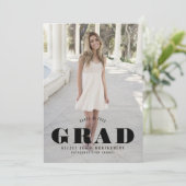 Bold Type Graduation Photo Announcement and Party (Standing Front)