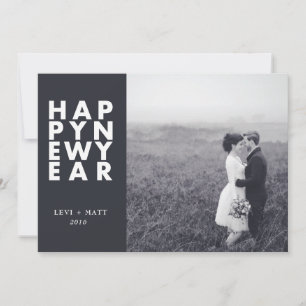 BOLD TYPE-NEW YEAR HOLIDAY CARD