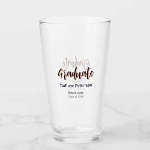 Bold type simple black classy modern graduation glass