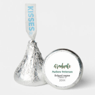 Bold type simple black classy modern graduation  hershey®'s kisses®