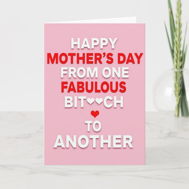 Bold Typographic Mothers Day Card (Front)