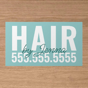 Bold Typography and Contemporary Professional Bran Clear Business Cards