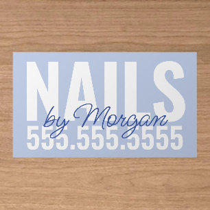 Bold Typography and Contemporary Professional Bran Clear Business Cards