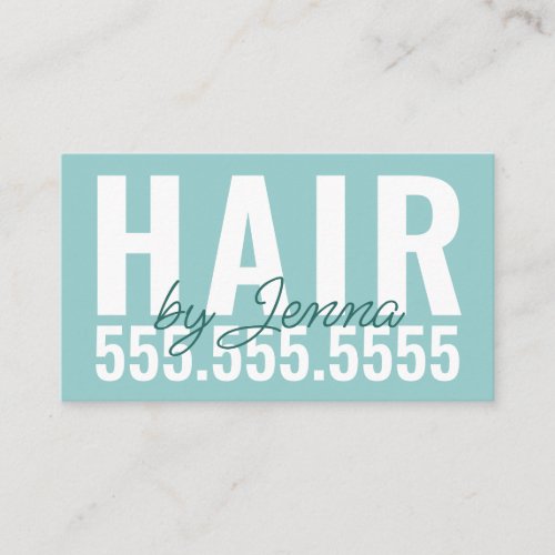 Bold Typography and Contemporary Professional Business Card
