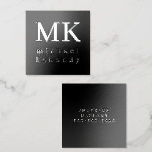 Bold Typography and Contemporary Professional Foil Spot Gloss Business Cards