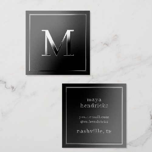 Bold Typography and Contemporary Professional Raised Spot UV Business Card