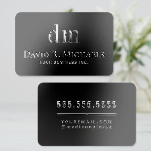 Bold Typography and Contemporary Professional Raised Spot UV Business Card