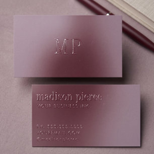 Bold Typography and Contemporary Professional Raised Spot UV Business Card