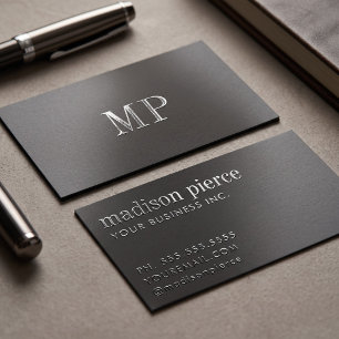 Bold Typography and Contemporary Professional Raised Spot UV Business Card