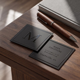 Bold Typography and Contemporary Professional Raised Spot UV Business Card