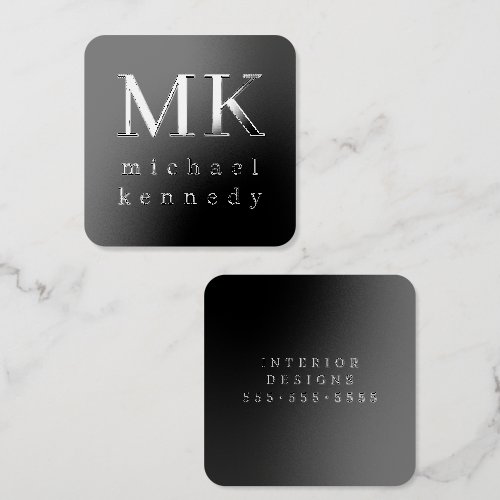Bold Typography and Contemporary Professional Raised Spot UV Business Card