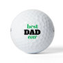 Bold Typography Best Dad Ever Father's Day Golf Balls