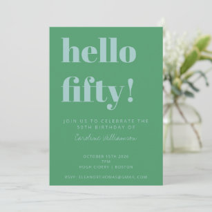 Kelly Green Stripe Monogram Flat Note Cards